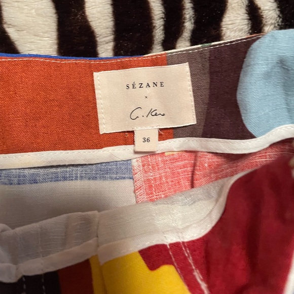 SOLD Sezane x C. Kero Abstract Shorts - Picture 6 of 7